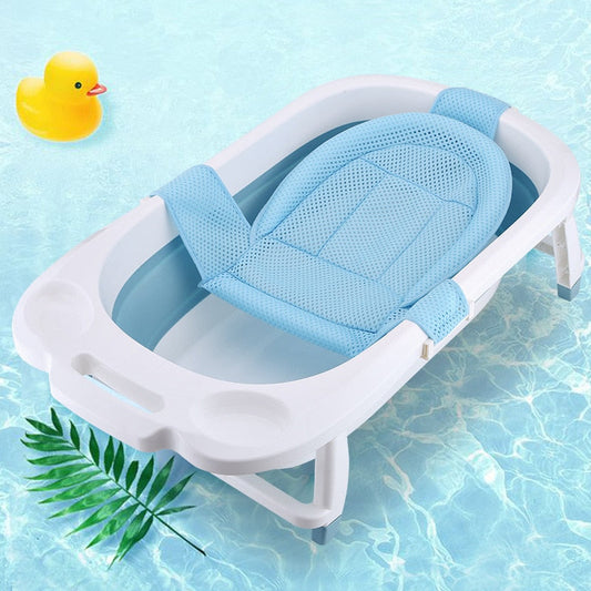 Baby Safety Bath Mat Infant Bathtub Shower Support Bath Pad Non-slip Adjustable Tub Pillow Seat Mat Poldable Baby Bathing Cusion AM ESSENTIALS