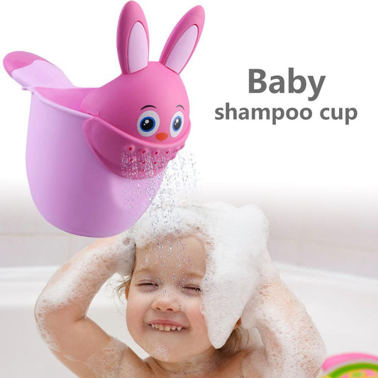 Infant Child Shower Shampoo Cup  Baby Cartoon Newborn Shower Cup Baby Shower Watering Spoon Bathing Cup