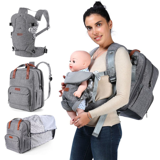 New Maternity Backpack for Baby Multifunction Mom Backpack with Carrier for Newborn Baby Mommy Diaper Bag Mummy Bag AM ESSENTIALS