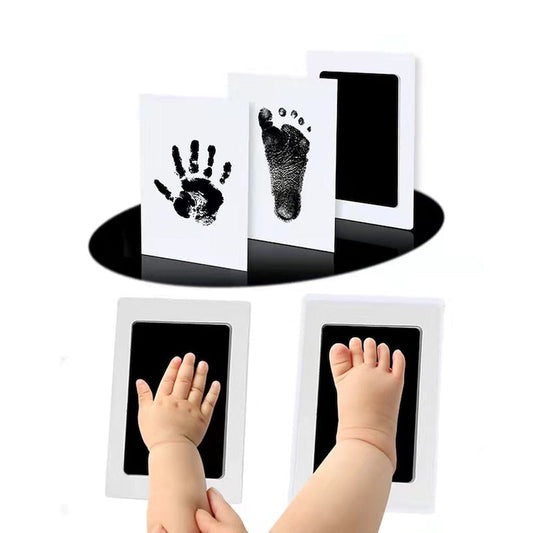 Newborn Baby DIY Hand And Footprint Kit Ink Pads Photo Frame Handprint Toddlers Souvenir Accessories Safe Clean Baby Shower Gift AM ESSENTIALS